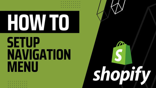 How to Setup Navigation menu in shopify