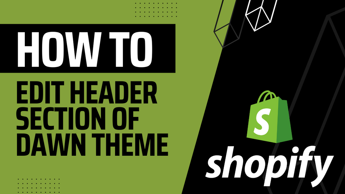 How to edit header section of Dawn theme | Shopify